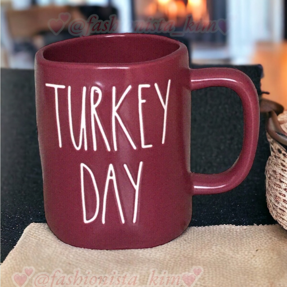Rae Dunn TURKEY DAY mug NEW with tags